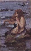 John William Waterhouse Sketch for A Mermaid oil on canvas
